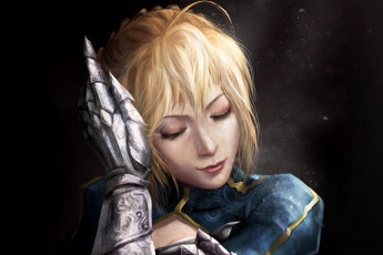 обоя аниме, fate, zero, девушка