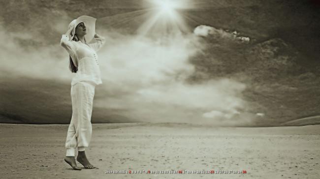 Обои картинки фото календари, компьютерный дизайн, поза, шляпа, модель, женщина