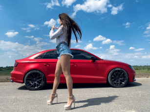 Картинка автомобили -авто+с+девушками audi a3