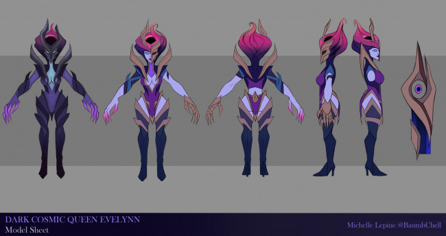 Обои картинки фото видео игры, league of legends, evelynn, образы, ракурсы