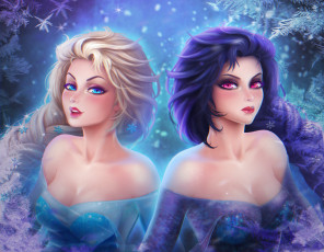 Картинка рисованное кино +мультфильмы девушки фон взгляд