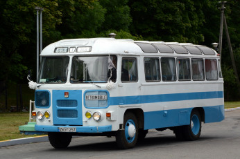 Картинка паз-+672 автомобили автобусы паз- 672 автобус ретро дорога