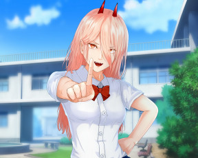 Картинка аниме chainsaw+man chainsaw man