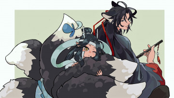 Картинка аниме mo+dao+zu+shi вэй усянь лань ванцзы хвосты лис