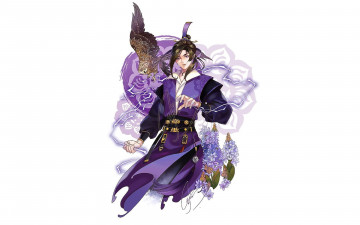 Картинка аниме mo+dao+zu+shi цзян чэн птица цветы