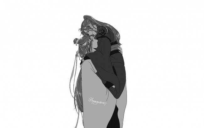 Обои картинки фото аниме, mo dao zu shi, вэй, усянь, лань, ванцзы