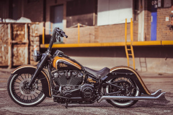 Картинка харлей мотоциклы harley-davidson мотоцикл байк thunderbike customs