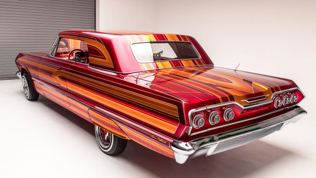 Обои картинки фото 1963-chevrolet-impala, автомобили, chevrolet