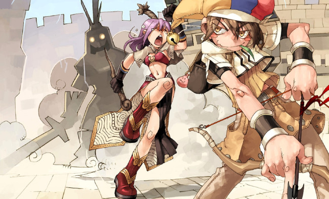 Обои картинки фото видео игры, ragnarok online, персонажи, оружие, замок