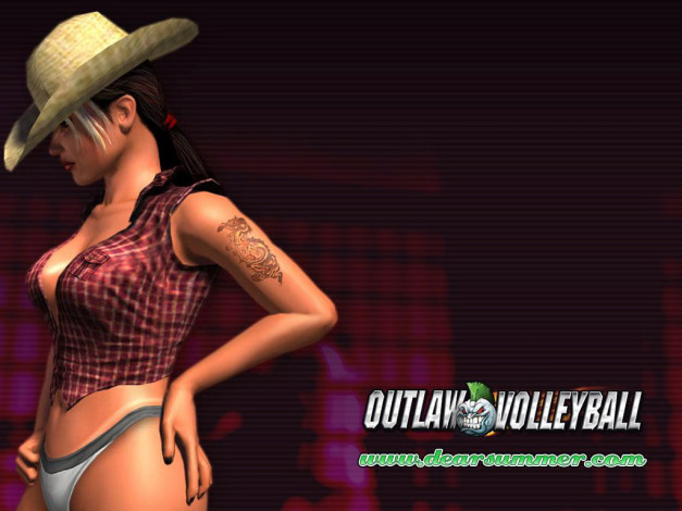 Обои картинки фото outlaw, volleyball, видео, игры