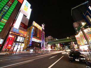 Картинка города огни ночного