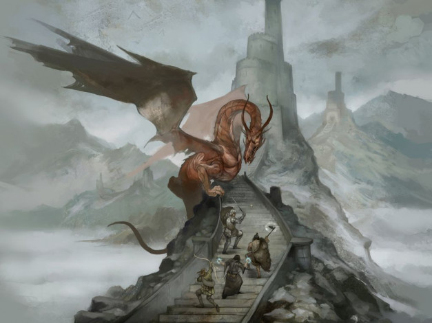 Обои картинки фото фэнтези, драконы