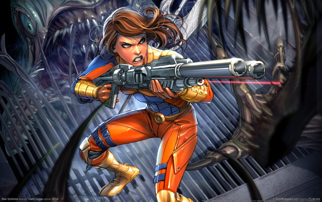 Обои картинки фото видео, игры, alien, syndrome