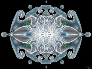Картинка 3д графика fractal фракталы