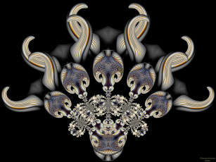 Картинка 3д графика fractal фракталы