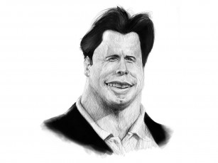 Картинка рисованные люди траволта