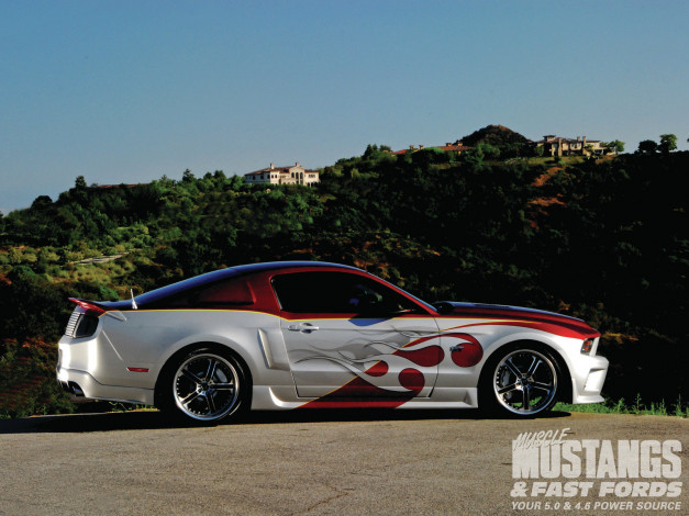 Обои картинки фото 2010, mustang, gt, 001, runnin, rebels, автомобили