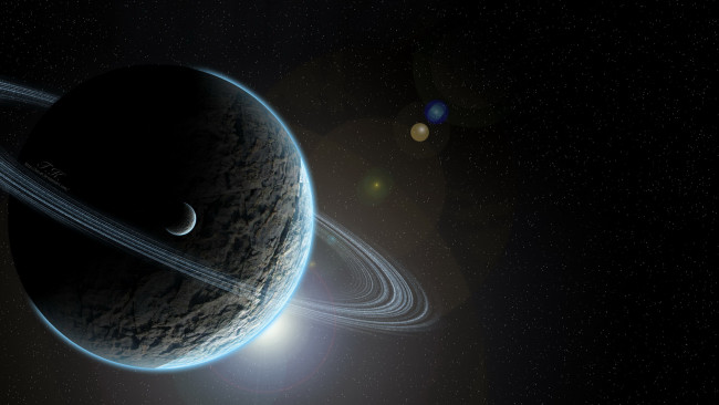 Обои картинки фото космос, сатурн, планеты
