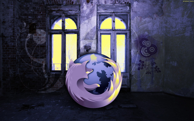 Обои картинки фото компьютеры, mozilla, firefox, окна, лиса