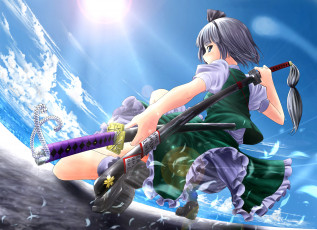 Картинка konpaku youmu аниме touhou