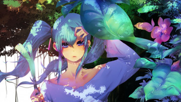 Картинка аниме vocaloid девушка