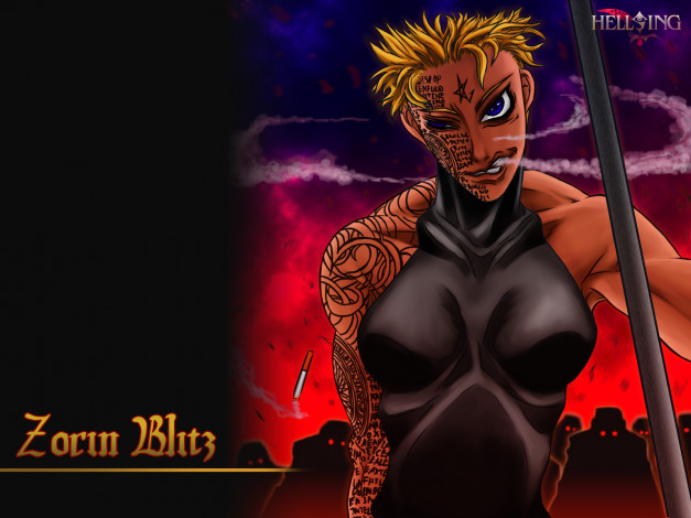 Обои картинки фото аниме, hellsing, zorin