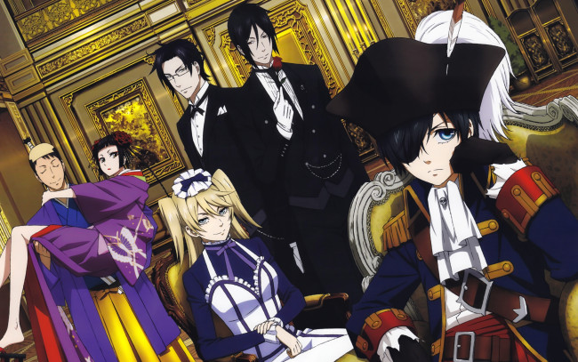 Обои картинки фото аниме, kuroshitsuji