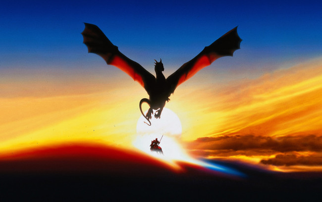 Обои картинки фото сердце, дракона, кино, фильмы, dragonheart, рыцарь, дракон, конь