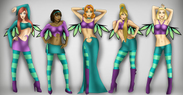 Картинка рисованные люди девушки