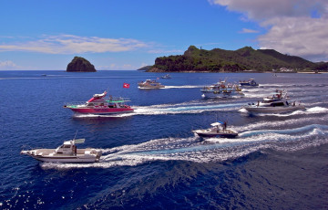 Картинка корабли разные вместе яхты гонки лодки