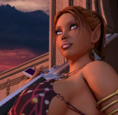 Картинка 3д+графика люди+ people оружие взгляд девушка