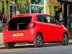Картинка автомобили citroen красный 2014г uk-spec 5-door c1 citroеn