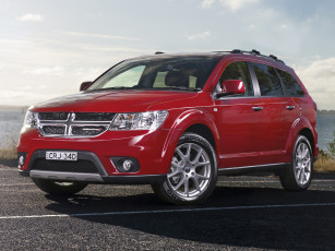 обоя автомобили, dodge, journey, rt, au-spec, красный
