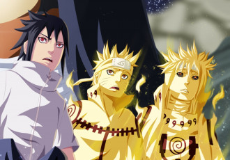 Картинка аниме naruto namikaze minato shippuden uchiha sasuke uzumaki by vitaliklol