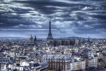 Картинка города париж+ франция панорама