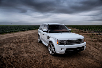 обоя new range 4, автомобили, range rover, внедорожник, поле