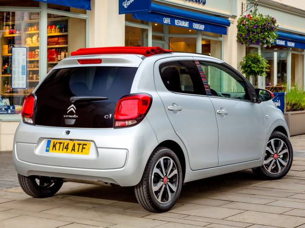 Обои картинки фото автомобили, citroen, 5-door, airscape, c1, citroеn, 2014г, uk-spec, светлый