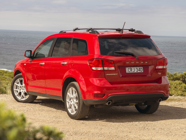 Обои картинки фото автомобили, dodge, journey, rt, au-spec, красный