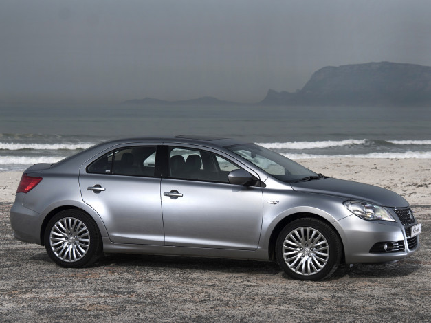 Обои картинки фото автомобили, suzuki, серый, za-spec, kizashi