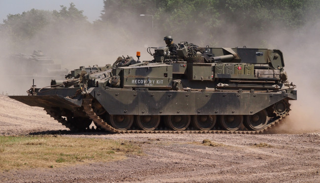 Обои картинки фото chieftain arrv, техника, военная техника, бронетехника, машина, инженерная, танк