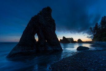 Картинка природа побережье ночь берег