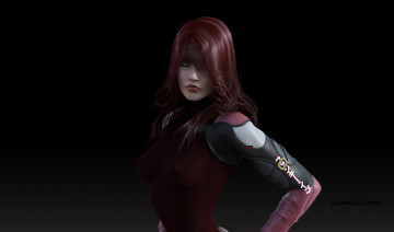 Картинка 3д+графика люди+ people девушка взгляд фон