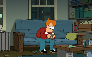 Картинка мультфильмы futurama фрай персонаж