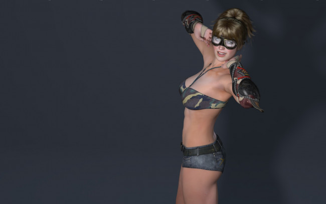 Обои картинки фото 3д графика, люди , people, очки, фон, взгляд, девушка