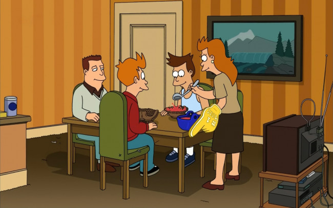 Обои картинки фото мультфильмы, futurama, персонажи