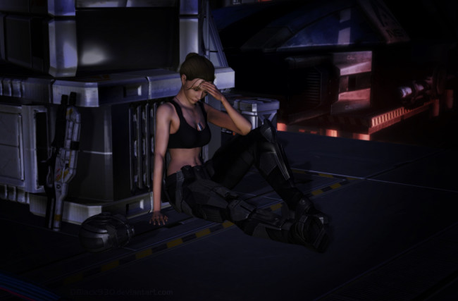 Обои картинки фото видео игры, star wars, девушка, взгляд, задумчивость, фон