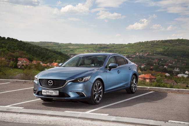 Обои картинки фото автомобили, mazda, gj, sedan, mazda6, 2015г