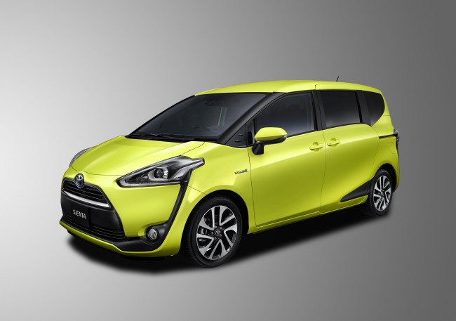 Обои картинки фото автомобили, toyota, sienta, 2015г