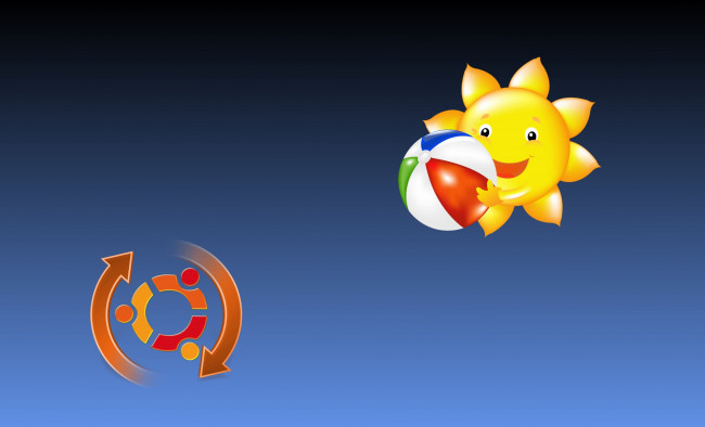 Обои картинки фото компьютеры, ubuntu linux, фон, логотип, синфоний
