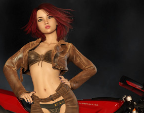 Картинка 3д+графика люди+ people фон взгляд девушка